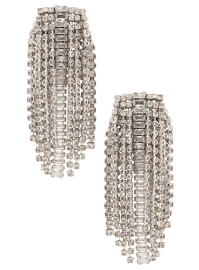 Anton Heunis OMEGA 特色耳环 revolve小众新款 金属银色