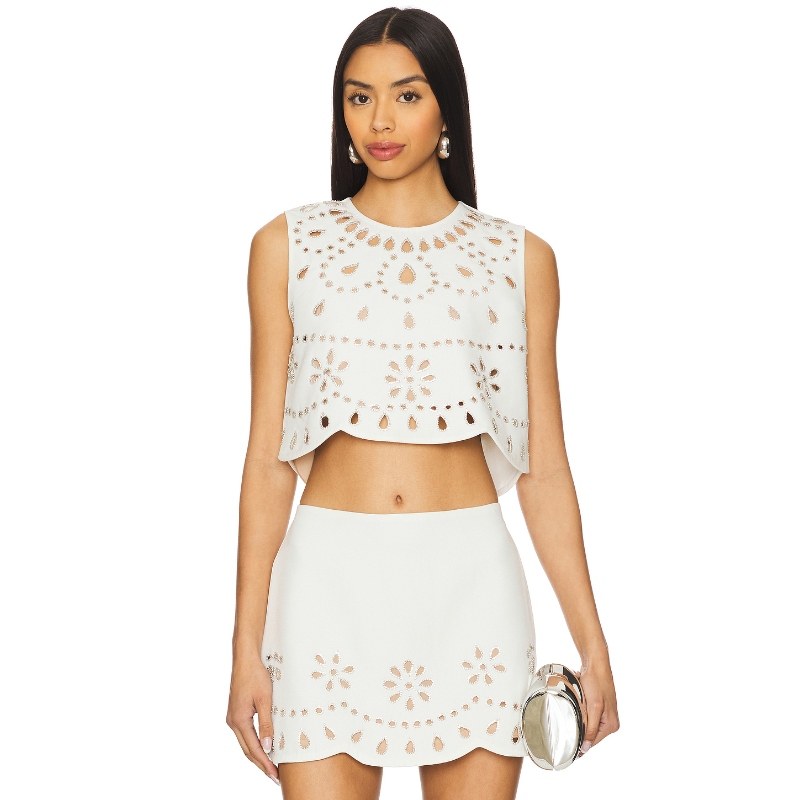 Alexis 衬衫 白色 y2k辣妹风REVOLVE小众新款