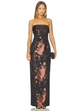 [春季新品]Katie May ELIN 长裙 黑色REVOLVE小众