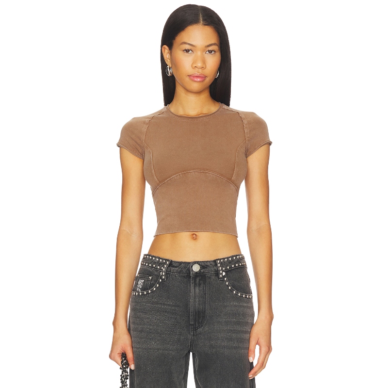 [海外直邮]Free People PROTAGONIST T恤 棕色 基础易搭内搭REVOL