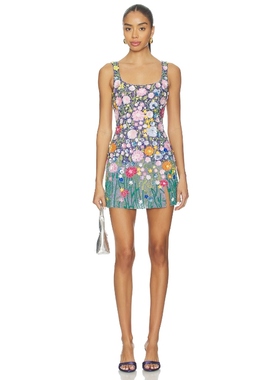 LA FUORI DRESS 裙子 蓝色REVOLVE小众新款