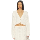 NOAH 白色REVOLVE小众新款 CABLE GUIZIO CROP 开衫 冬季 保暖