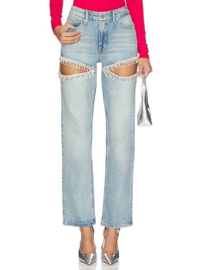 Good American GOOD ICON 直筒 蓝色 美式复古风REVOLVE小众新款