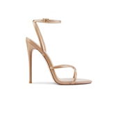 春季 新品 FEMME LA裸色高跟简约风细跟露趾凉鞋 REVOLVE