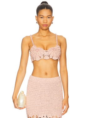 [春节穿搭]retrofete BELLINI钩针桃红色y2k辣妹风REVOLVE新款