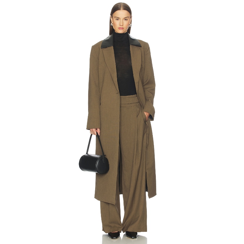 SIR. SARTORIA 大衣 巧克力色 老钱风REVOLVE小众新款