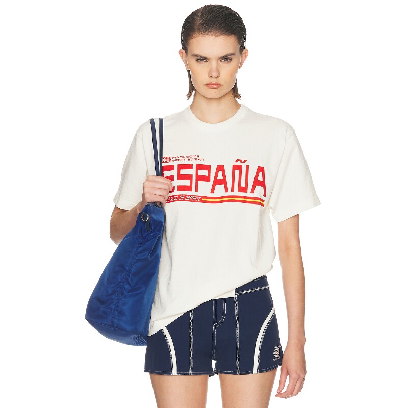 Made Some Sportswear米白色上衣印花短袖简约风秋冬T恤REVOLVE
