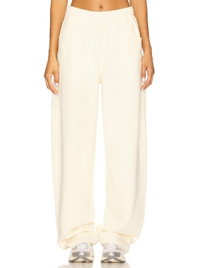 [冬季新品]AFRM RYAN简约风米色阔腿长裤REVOLVE