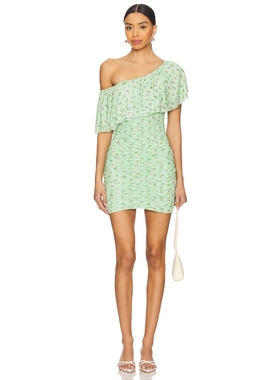 AFRM 连衣裙女夏 绿色REVOLVE