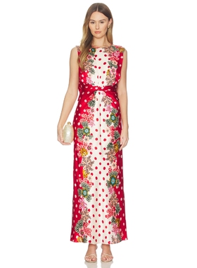 SALONI GWEN 裙子 revolve小众新款 Red,White