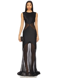 Alejandra Alonso Rojas 抽象透视礼服 revolve小众新款 黑色