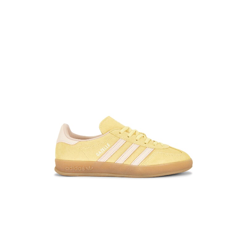 adidas Originals黄色麂皮运动鞋复古风系带厚底休闲球鞋REVOLVE