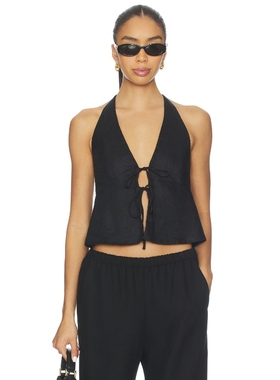 LSPACE APRIL 上装 黑色REVOLVE小众新款