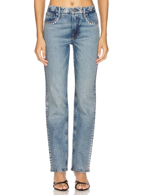 [冬季新品]Good American GOOD ICON 直筒 蓝色美式复古风REVOLVE