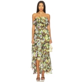 礼服裙REVOLVE小众 ASTR 春季 ELENA 新品 Label 绿色 the 长裙