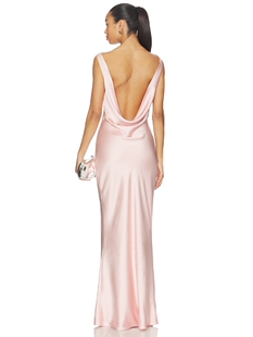 LOW BACK DRAPE Norma revolve小众新款 SLEEVELESS 长裙 Kamali