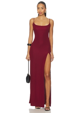 NBD MIRABEL 裙子 酒红色REVOLVE小众新款