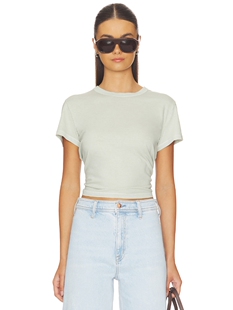CREW SHRUNKEN Perse revolve小众 SHORTSLEEVE 上装 NECK James