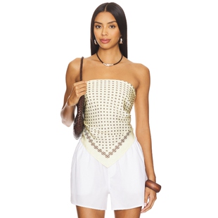 EAVES PAOLA 围巾 柠檬色REVOLVE小众新款