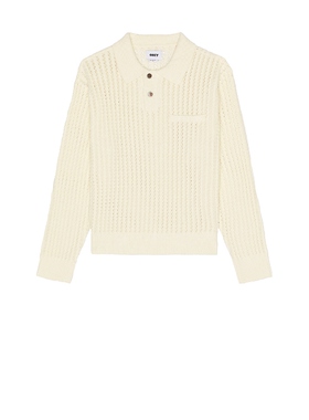 [春季新品]Obey DUANE 毛衣 奶油色REVOLVE小众冬季保暖