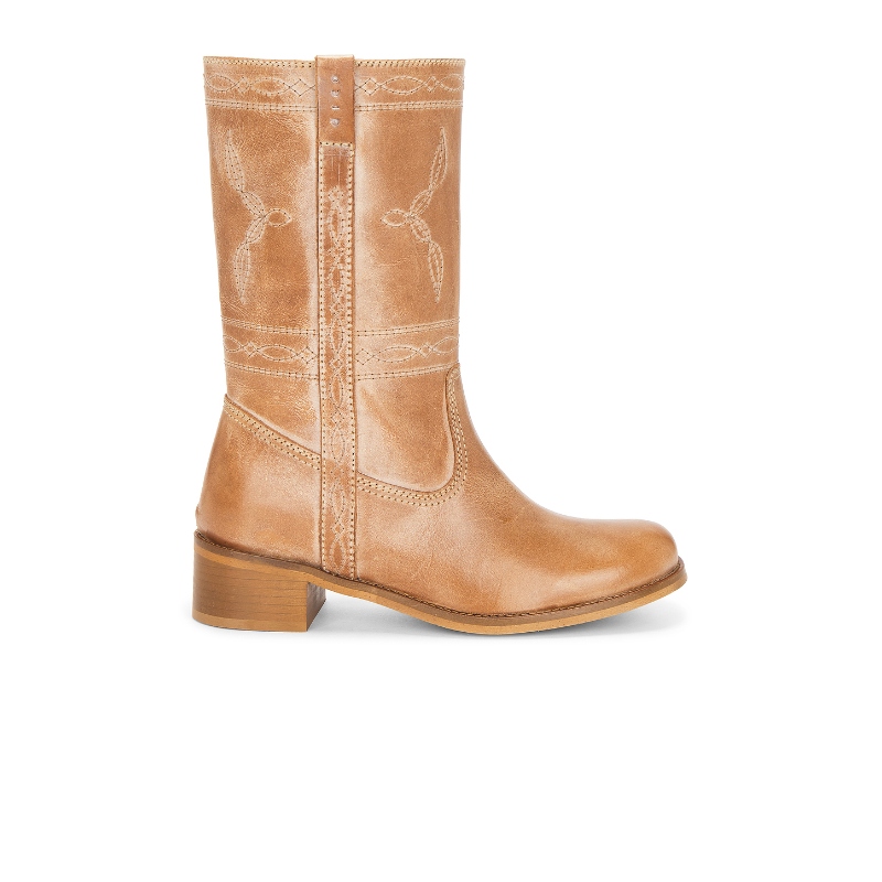 [冬季新品]Dico Copenhagen 靴子 棕黄色REVOLVE女鞋