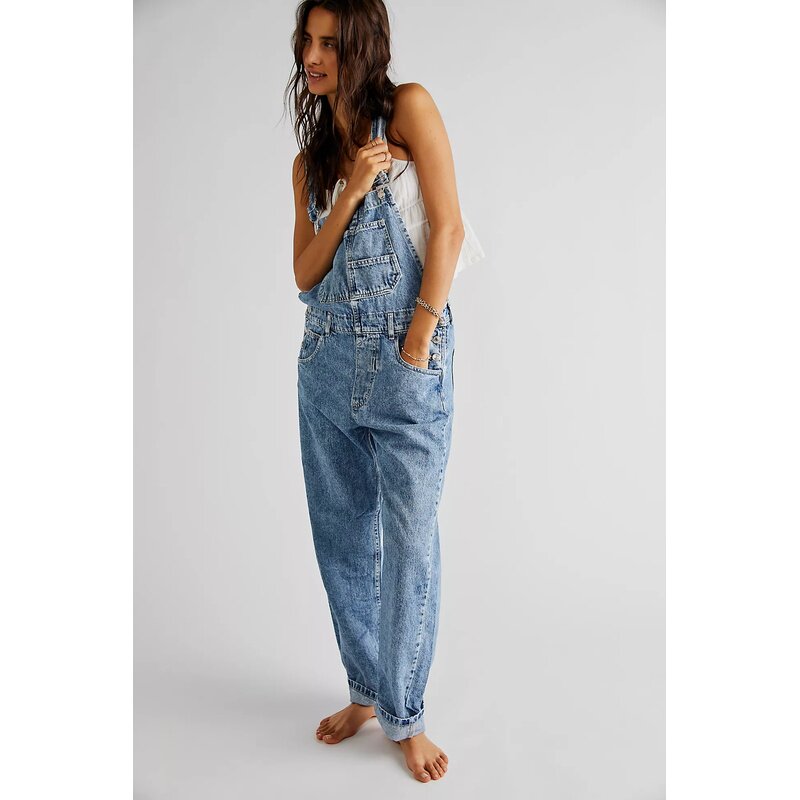 【海外直邮】Free People 牛仔连身裤休闲背带裤REVOLVE小众新款