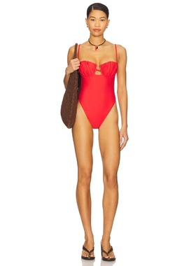 Montce Swim PETAL 连衣裙 红色 y2k辣妹风REVOLVE新款