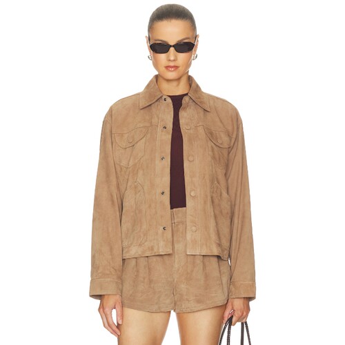 FRAME The Suede Utility Jacket 26春夏新品 revolve小众新款