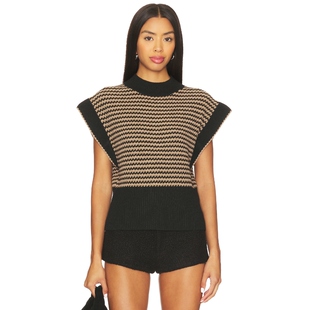 LNA ELLISA 无袖毛衣 米色REVOLVE小众新款冬季保暖