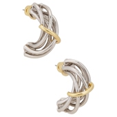 Demarson 金属金色REVOLVE小众新款 SLOANE 铆钉耳饰