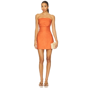 [春季新品]SNDYS ROMI 裙子 橙色 REVOLVE小众