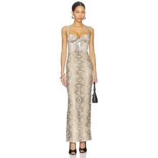 Dolls 奶油色REVOLVE小众新款 House 长裙 RENEE The