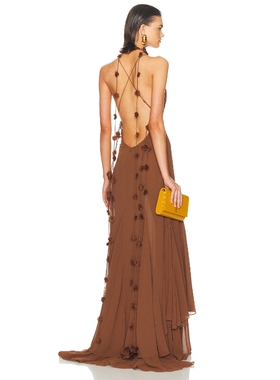 retrofete DEENA 裙子 棕色 性感礼服REVOLVE小众新款