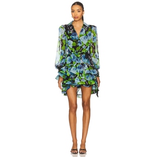 ELLIATT Briony Dress 冬季 蓝色REVOLVE Mini 新品 Sleeves Long