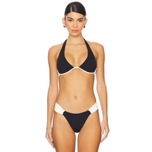 LSPACE ISA BIKINI 上装 黑色 y2k辣妹风REVOLVE小众新款