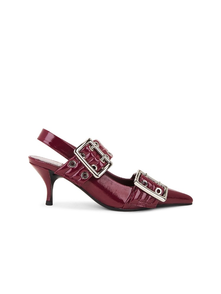 Jeffrey Campbell TIMELY 浅口无带鞋 revolve小众新款 葡萄酒色