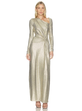 Significant Other CAERA 长袖长裙 金属暖色REVOLVE小众新款