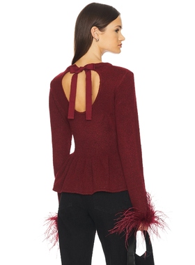 SAYLOR JOVI 毛衣 红色REVOLVE小众新款