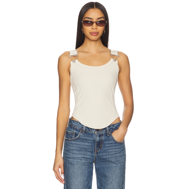 [海外直邮]Free People x We The Free Jamie Buckle Tank In Tea