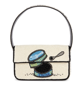 Staud珠饰单肩包白色美式复古小众时尚手提包通勤休闲REVOLVE新款