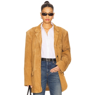 干邑白兰地色美式 休闲风REVOLVE Suede Smythe 春季 新品