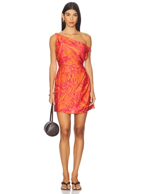 [冬季新品]SEVEN WONDERS AIRA 连衣裙女 橙色REVOLVE小众