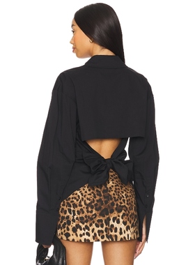 [冬季新品]SIMONMILLER LOCH 上装 黑色REVOLVE小众新款