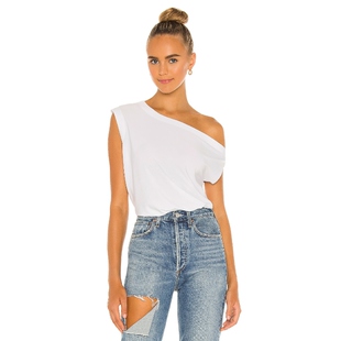 Norma 新品 Kamali 斜裁露肩上衣单肩背心无袖 REVOLVE 上装 春季