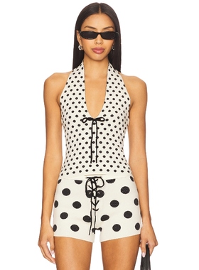 With Jean DOTTIE 上装 白色REVOLVE小众新款