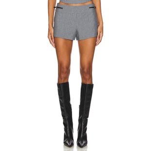 冬季 极简剪裁通勤下装 新品 短裤 REVOLVE NIA高腰西装