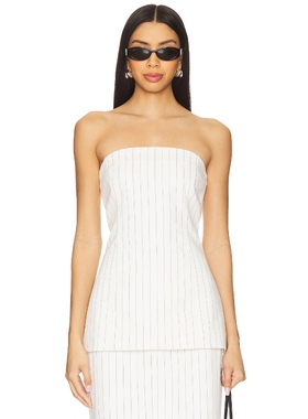 4th & Reckless DIONNE 无带上装白色y2k辣妹风REVOLVE