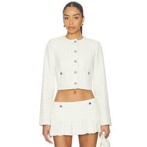 GUIZIO PATCH POCKET CROP 夹克 白色 老钱风REVOLVE小众新款