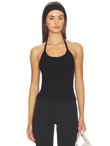 Enza Costa Cotton Rib Halter revolve小众新款