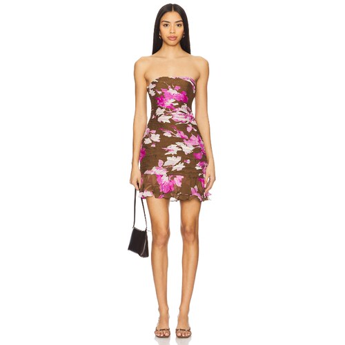 ROCOCO SAND DRESS 连衣裙 Brown,LavenderREVOLVE小众
